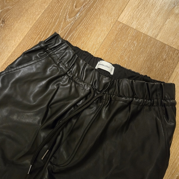 Abercrombie Faux Leather Pants - Picture 2 of 4